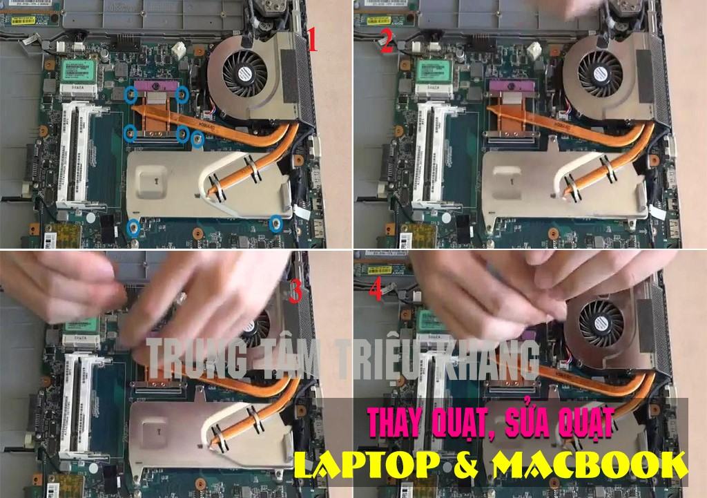 Thay quạt laptop - macbook tại Laptop Triệu Khang